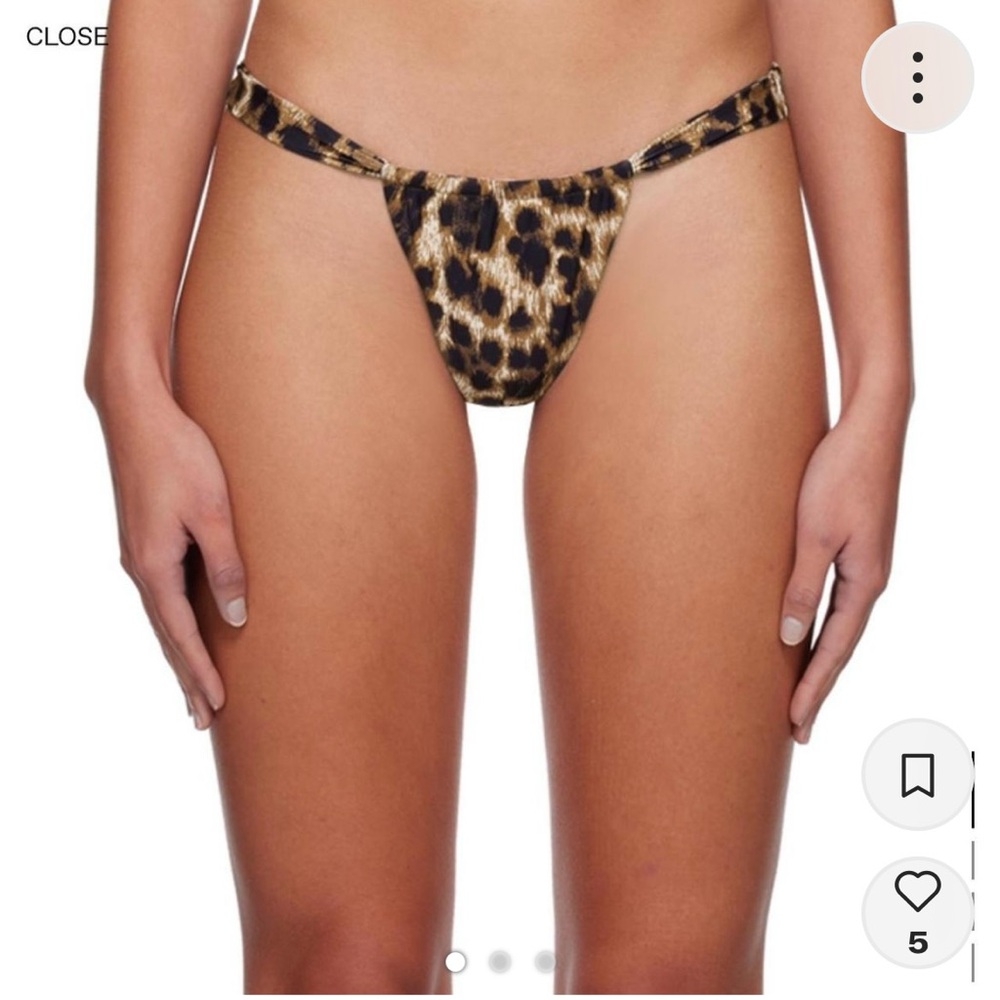 Leopard Print Bikini Bottom